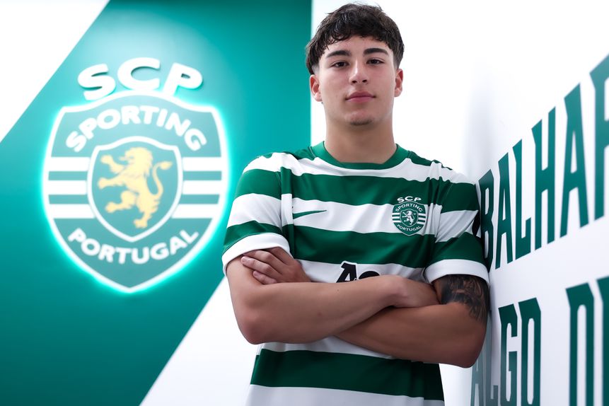 João Rijo, ala esquerdo de 17 anos - Foto: SPORTING CP