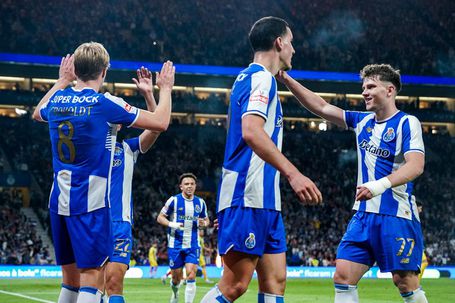 Festejos de um golo com o Tondela - Foto: FC Porto