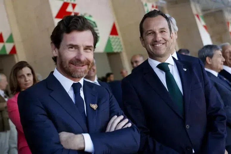 André Villas-Boas e Frederico Varandas escolheram bem os seus administradores financeiros: Zenha e Pereira da Costa — Foto: FPF