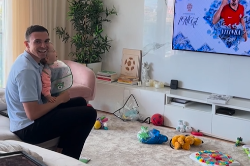 VÍDEO: Bebé de João Palhinha reage à convocatória do pai