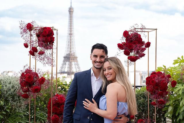 Eustáquio e a noiva fizeram o anúncio através das redes sociais (Foto: Constança Damião/Instagram)