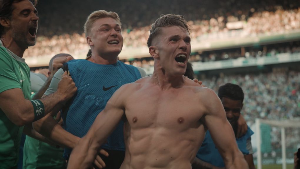 Gyokeres a celebrar o segundo golo ao Guimarães pelo Sporting