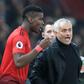Paul Pogba e José Mourinho no Manchester United (foto: Imago)