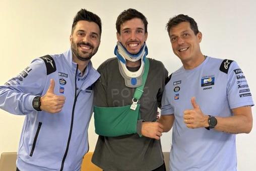 Alex Márquez poderá regressar apenas na Chéquia, dentro de um mês. Foto Gresini Racing