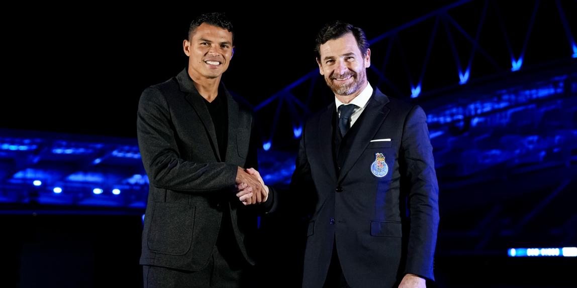 Thiago Silva com André Villas-Boas - Foto: FC PORTO