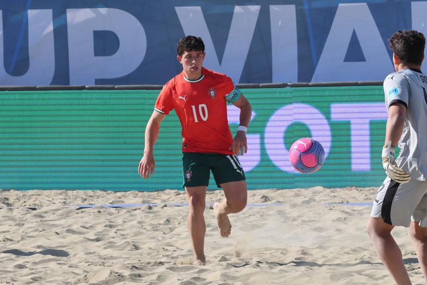 Bruno Pola,  eleito melhor jovem do mundo no futebol de praia
Foto: FPF