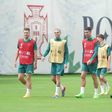 O último treino da Seleção antes da viagem para Dortmund