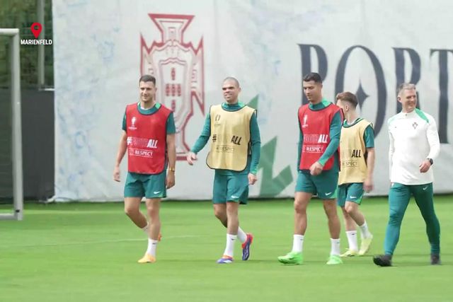 O último treino da Seleção antes da viagem para Dortmund