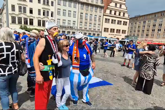 Asterix e Obelix já estão em Leipzig para ver a França