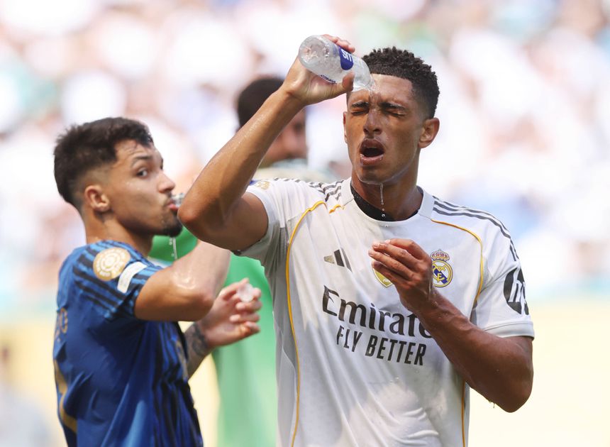 Todos os jogos do Mundial de Clubes tiveram paragens para hidratação, devido ao calor - Foto: IMAGO