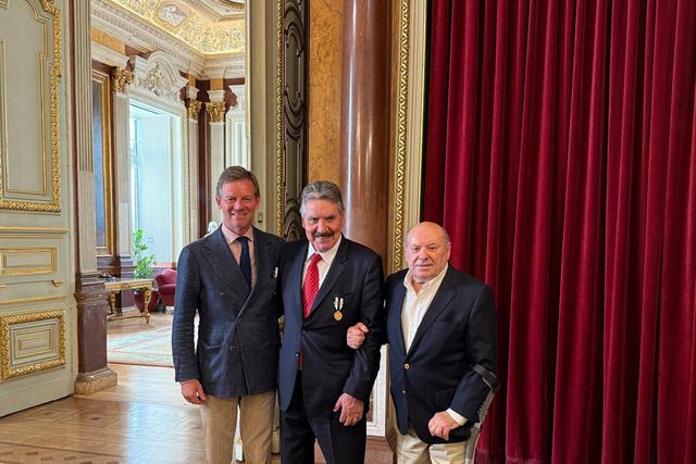 Martim Mayer ao lado de Toni em momento especial