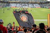 Adeptos do Esperance Tunis em festa após triunfo sobre LAFC