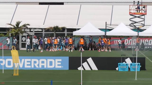 Calor e boa disposição no penúltimo treino antes do Uzbequistão