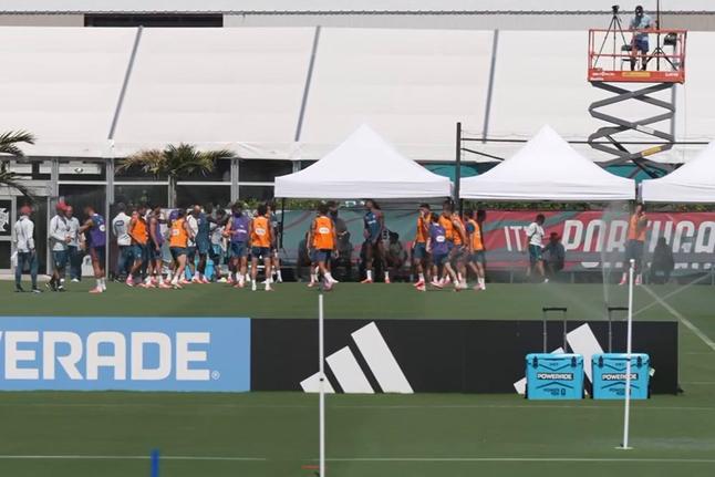 Calor e boa disposição no penúltimo treino antes do Uzbequistão