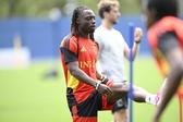 Jérémy Doku foi titular pela Bélgica na estreia frente ao Egito