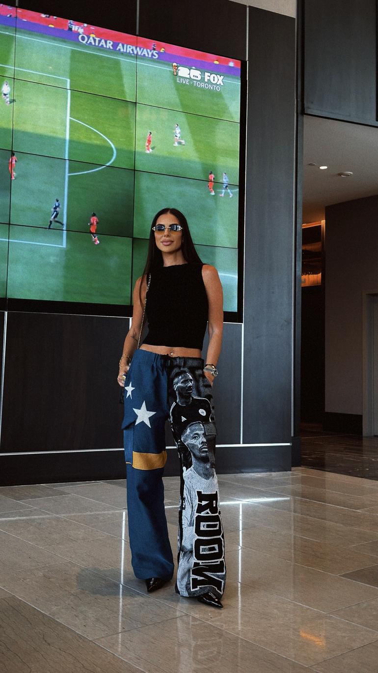 Zorana Jovanovic, mulher do guarda-redes de Curaçau, Eloy Room - foto Instagram