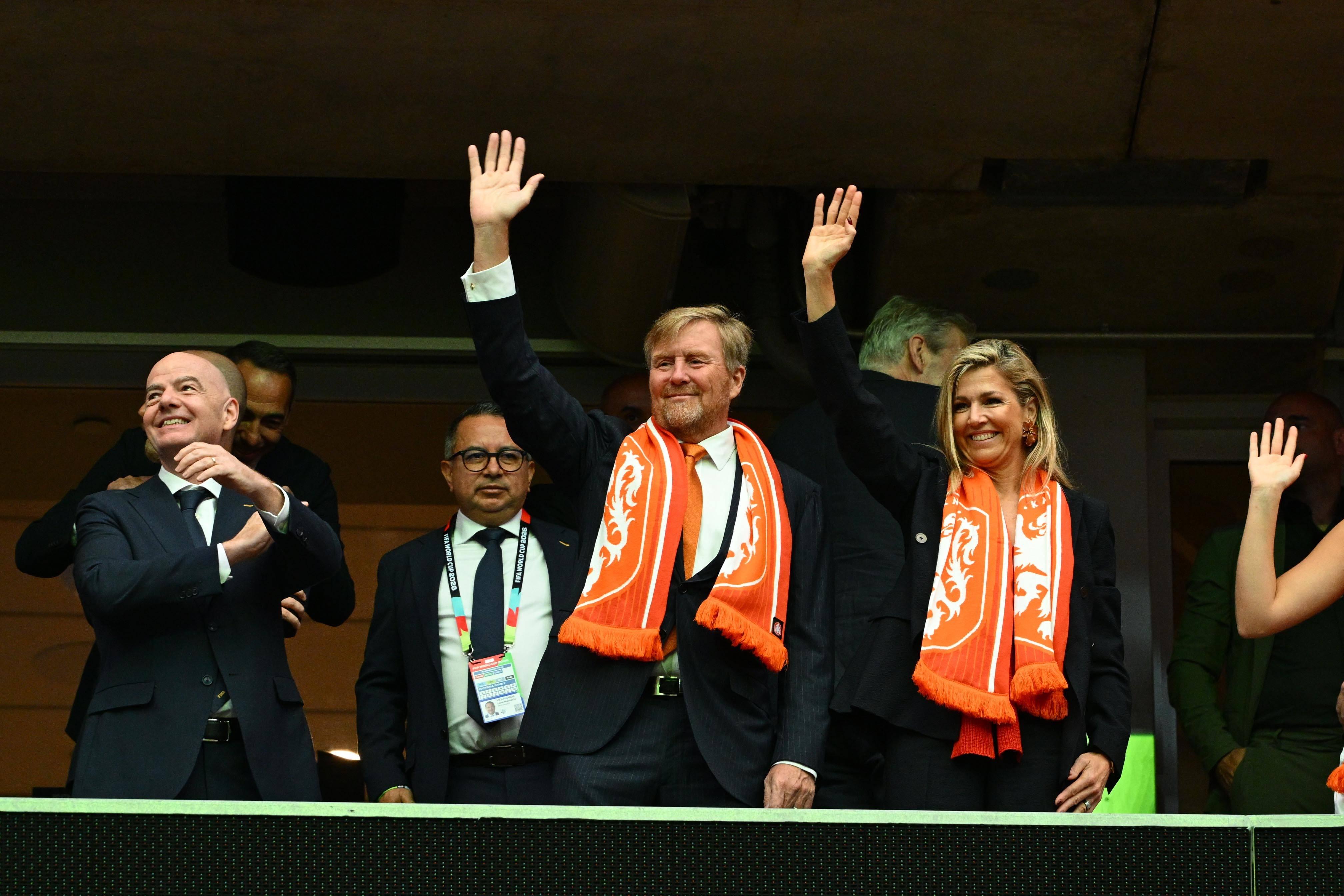 Gianni Infantino no Países Baixos-Suécia, em Houston