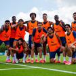 A boa disposição tem marcado a fase inicial dos treinos de Portugal em Palm Beach - Foto: FPF