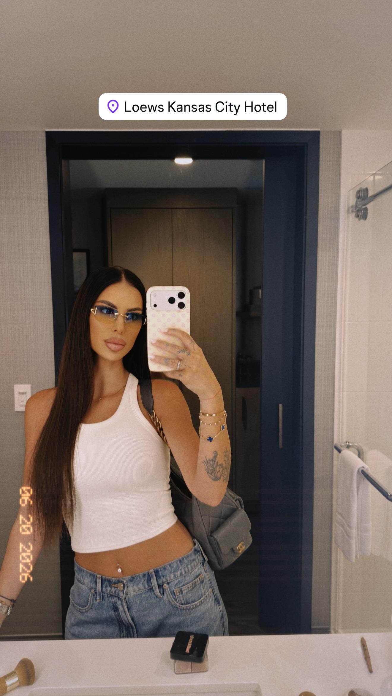 Zorana Jovanovic, mulher do guarda-redes de Curaçau, Eloy Room - foto Instagram
