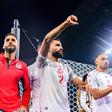 Ali Abdi, defesa da Tunísia, em lágrimas