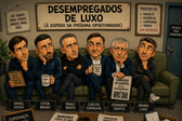 Seis dos treinadores portugueses há mais tempo no desemprego (Imagem gerada pelo chatgpt)