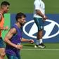 Cristiano Ronaldo e Rúben Dias focados durante treino da Seleção em Palm Beach Gardens - Foto: MIGUEL NUNES