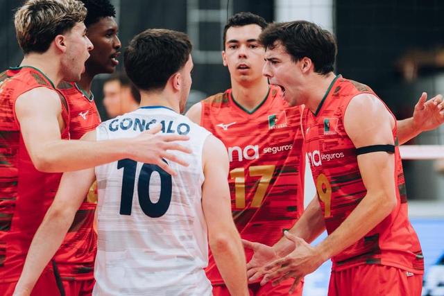 Portugal venceu o Azerbaijão mas está fora da próxima fase da Liga Europeia. Foto Diogo Oliveira/FPV