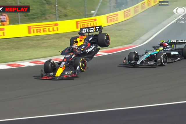 VÍDEO: o brutal acidente entre Hamilton e Verstappen que levantou o Red Bull no ar