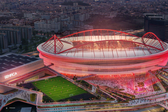 Vista geral da proposta de renovação do Estádio da Luz e zona envolvente