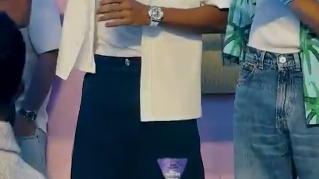 Mbappé e Hakimi no concerto de Bad Bunny