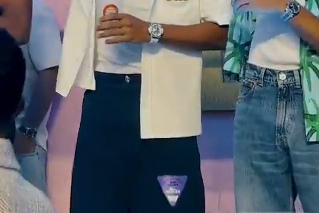 Mbappé e Hakimi no concerto de Bad Bunny