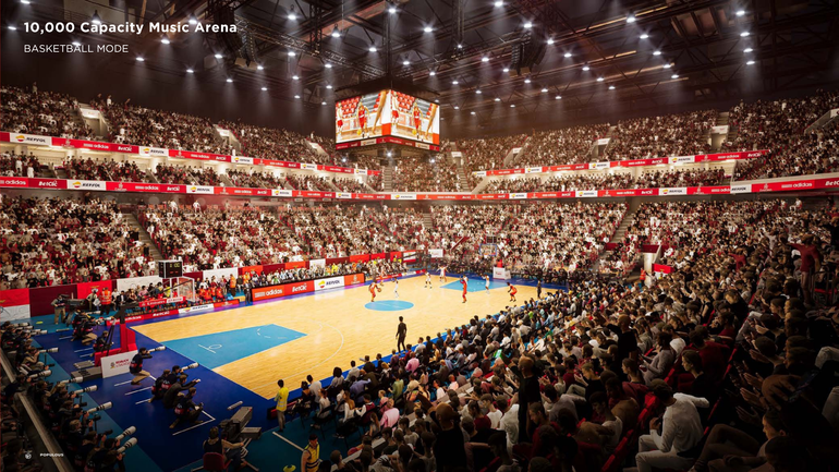 Arena Multiusos com capacidade para 10 mil pessoas