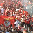 Adeptos do Benfica na final da última Taça de Portugal, com o Sporting, no Estádio Nacional