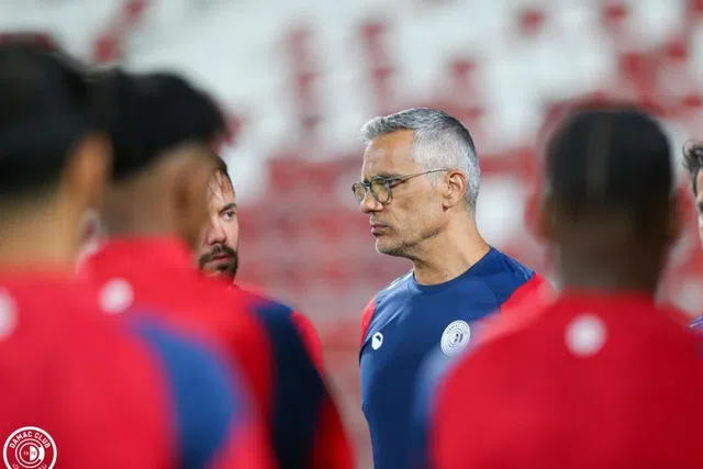 Armando Evangelista no primeiro treino ao serviço do Damac Foto: Damac