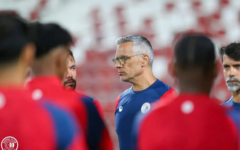 Armando Evangelista no primeiro treino ao serviço do Damac Foto: Damac