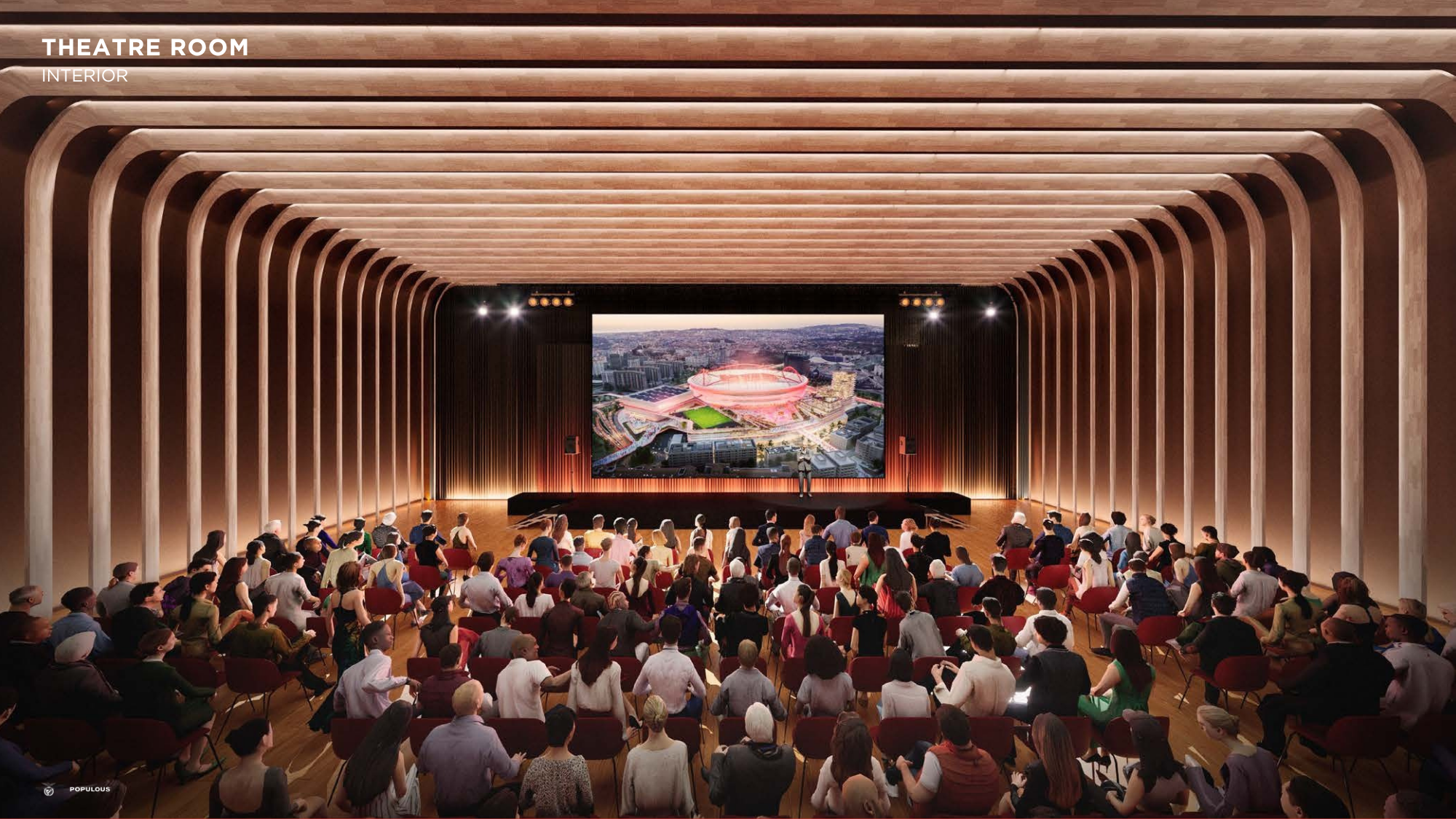 Teatro com capacidade para 500 pessoas