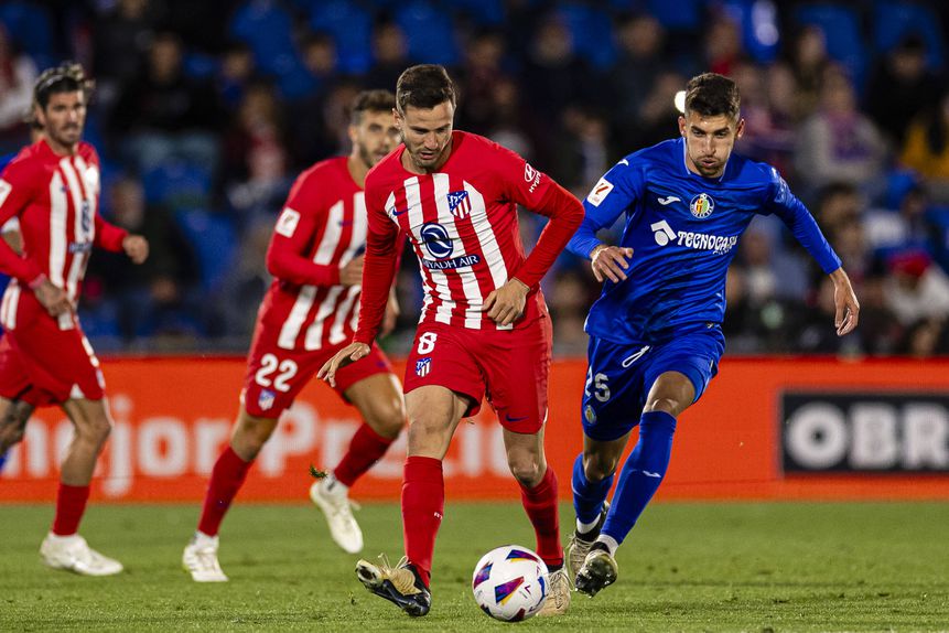 Saúl a jogar pelo Atlético Madrid em 2023/24