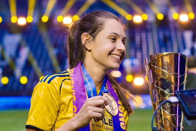 Andreia Faria foi campeã saudita - Foto: Al Nassr