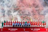 Depois da apresentação, frente ao Celta, no passado sábado, o SC Braga abre a época oficial na Sérvia — Foto: Hugo Delgado/LUSA
