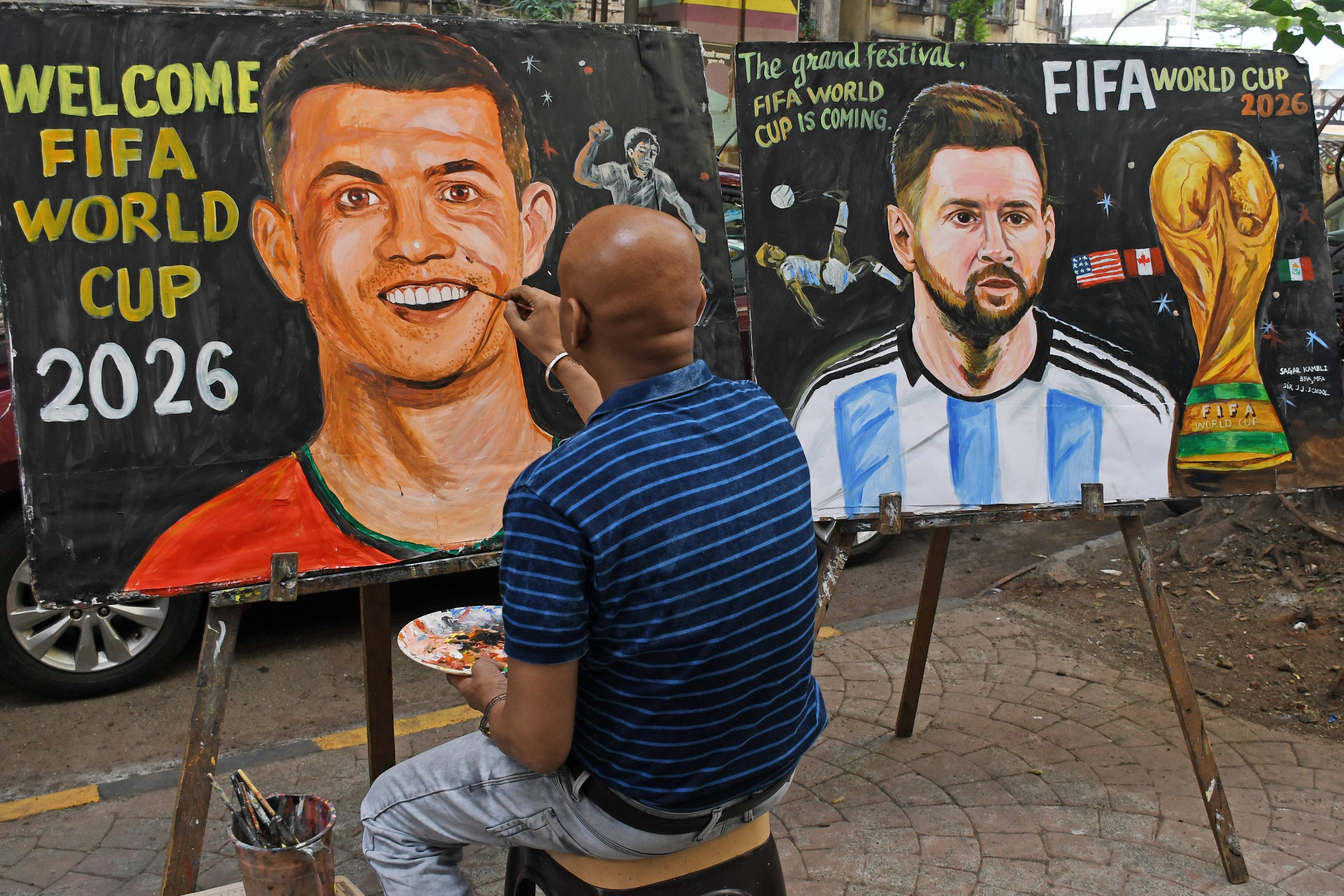 Cristiano Ronaldo e Lionel Messi inspiram arte (foto: IMAGO)