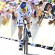 Remco Evenepoel venceu pela terceira vez um contrarrelógio no Tour      Fotografia Imago