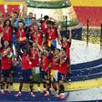 Seleção espanhola celebra a conquista do Mundial de 2026 após a final com a Argentina - Foto: Imago