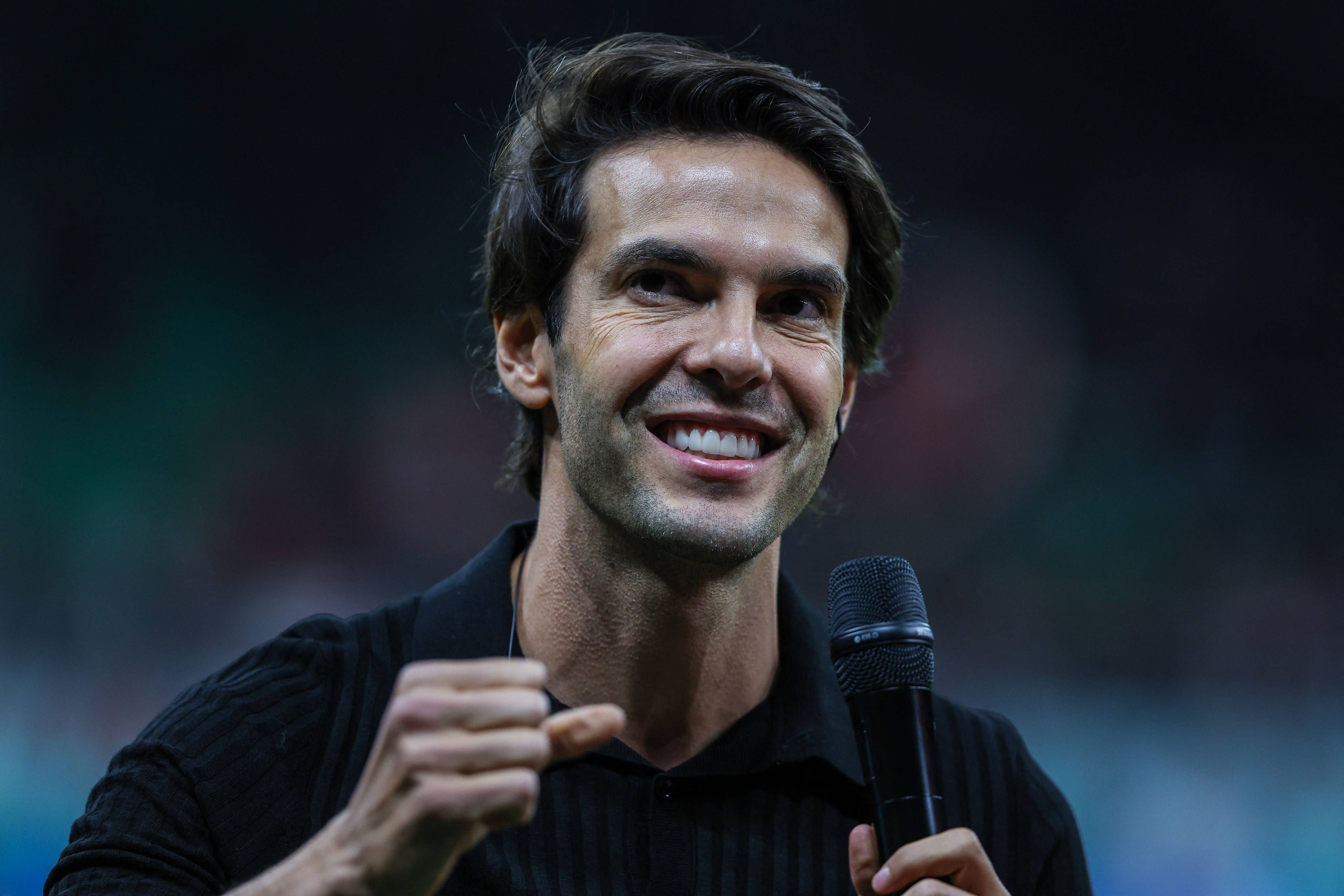 Campeão do mundo pelo Brasil, em 2002, Kaká pendurou as chuteiras em 2017. Tem formação como treinador e como dirigente, mas ainda não abraço nenhum projeto (IMAGO)