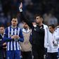 Toni Martínez ao lado de Diogo Costa em março de 2023, após o jogo do FC Porto com o Inter, para a Liga dos Campeões (foto: IMAGO)