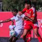 Gabriel Índio foi aposta da equipa B do Benfica diante do Portimonense e teve ação direta no golo das águias — Foto: Liga