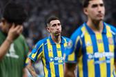 Ángel Di María frustrado com a eliminação do Rosario Central da Libertadores