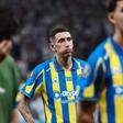 Ángel Di María frustrado com a eliminação do Rosario Central da Libertadores