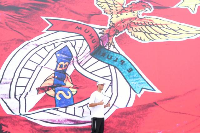 O primeiro treino de Circati no Benfica