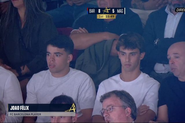 João Félix foi apoiar o andebol do Barcelona