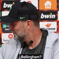 Vídeo: a reação de Klopp ao ver golo de Bellingham em plena conferência de imprensa